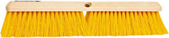 PRO-SOURCE - 18" General Purpose Polypropylene Push Broom - 3" Bristle Length, Plastic Block, Threaded Handle Connection, Handle Sold Separately - Exact Tooling