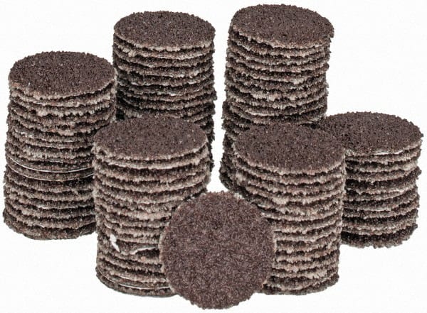 Tru-Maxx - 3/4" Diam, 60 Grit Aluminum Oxide Adhesive PSA Disc - Medium Grade, X Weighted Cloth Backing, For Right Angle/Vertical Shaft Portable Grinders - Exact Tooling