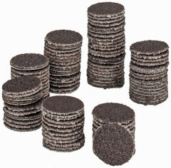 Tru-Maxx - 1/2" Diam, 100 Grit Aluminum Oxide Adhesive PSA Disc - Fine Grade, X Weighted Cloth Backing, For Right Angle/Vertical Shaft Portable Grinders - Exact Tooling