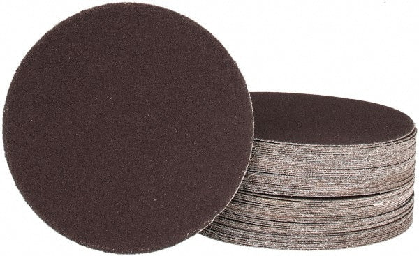 Tru-Maxx - 5" Diam, 240 Grit Aluminum Oxide Adhesive PSA Disc - Very Fine Grade, X Weighted Cloth Backing, For Dual-Action/Orbital Sanders, Right Angle/Vertical Shaft Portable Grinders - Exact Tooling