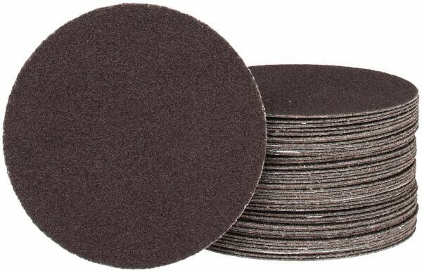 Tru-Maxx - 4" Diam, 100 Grit Aluminum Oxide Adhesive PSA Disc - Fine Grade, X Weighted Cloth Backing, For Right Angle/Vertical Shaft Portable Grinders - Exact Tooling