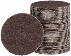 Tru-Maxx - 3" Diam, 40 Grit Aluminum Oxide Adhesive PSA Disc - Coarse Grade, X Weighted Cloth Backing, For Right Angle/Vertical Shaft Portable Grinders - Exact Tooling
