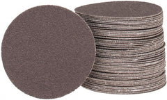 Tru-Maxx - 3" Diam, 100 Grit Aluminum Oxide Adhesive PSA Disc - Fine Grade, X Weighted Cloth Backing, For Right Angle/Vertical Shaft Portable Grinders - Exact Tooling