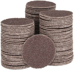 Tru-Maxx - 1-1/2" Diam, 50 Grit Aluminum Oxide Adhesive PSA Disc - Coarse Grade, X Weighted Cloth Backing, For Right Angle/Vertical Shaft Portable Grinders - Exact Tooling