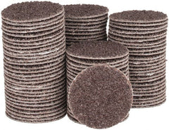 Tru-Maxx - 1-1/2" Diam, 36 Grit Aluminum Oxide Adhesive PSA Disc - Very Coarse Grade, X Weighted Cloth Backing, For Right Angle/Vertical Shaft Portable Grinders - Exact Tooling