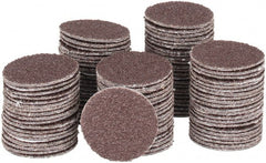 Tru-Maxx - 1" Diam, 80 Grit Aluminum Oxide Adhesive PSA Disc - Medium Grade, X Weighted Cloth Backing, For Right Angle/Vertical Shaft Portable Grinders - Exact Tooling