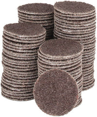 Tru-Maxx - 1" Diam, 50 Grit Aluminum Oxide Adhesive PSA Disc - Coarse Grade, X Weighted Cloth Backing, For Right Angle/Vertical Shaft Portable Grinders - Exact Tooling