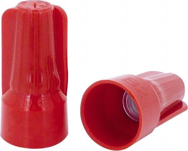 Ideal - 2, 18 to 5, 12 AWG, 600 Volt, Flame Retardant, Standard Twist on Wire Connector - Red, 221°F - Exact Tooling