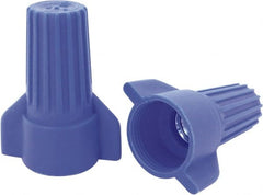 Ideal - 3, 12 to 2, 6 AWG, 600 Volt, Flame Retardant, Wing Twist on Wire Connector - Blue, 221°F - Exact Tooling