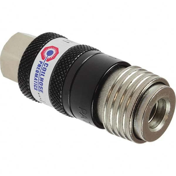 Coilhose Pneumatics - Pneumatic Hose Fittings & Couplings Type: Safety Coupler Thread Size: 3/8 - Exact Tooling