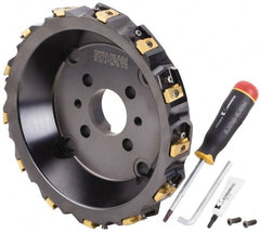 Kennametal - 13 Inserts, 12" Cut Diam, 2-1/2" Arbor Diam, 25.45mm Max Depth of Cut, Indexable Square-Shoulder Face Mill - 0/90° Lead Angle, 80mm High, LN.U 2210.. Insert Compatibility, Series MEGA90 - Exact Tooling