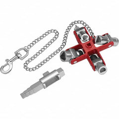 Knipex - Pullers, Extractors & Specialty Wrenches Type: Universal Key - Construction Overall Length (Inch): 4.6 - Exact Tooling