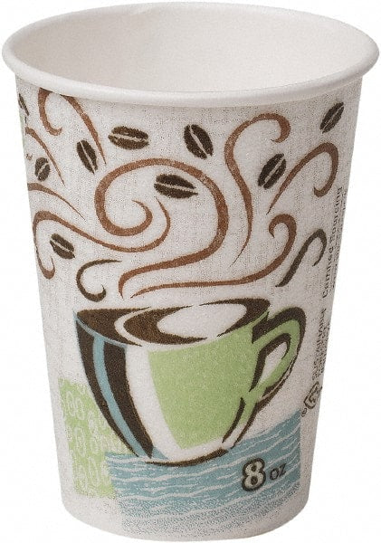 Dixie - Hot Cups, Paper, 8 oz, 1000/Carton - Coffee Dreams Design - Exact Tooling