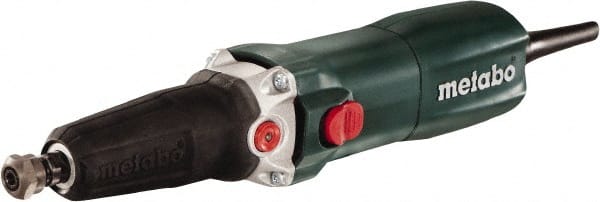 Metabo - 1/4 Inch Collet, 10,000 to 30,500 RPM, lnline, Electric Die Grinder - 6.4 Amp - Exact Tooling
