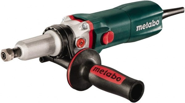 Metabo - 1/4 Inch Collet, 2,500 to 8,700 RPM, lnline, Electric Die Grinder - 8.5 Amp - Exact Tooling