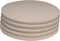 PRO-SOURCE - Polishing Pad - 20" Machine, White Pad, Polyester - Exact Tooling