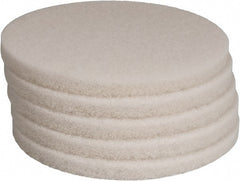 PRO-SOURCE - Polishing Pad - 14" Machine, White Pad, Polyester - Exact Tooling