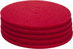 PRO-SOURCE - Polishing Pad - 20" Machine, Red Pad, Polyester - Exact Tooling