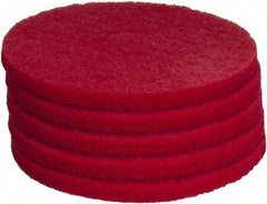 PRO-SOURCE - Polishing Pad - 14" Machine, Red Pad, Polyester - Exact Tooling