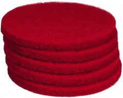PRO-SOURCE - Polishing Pad - 13" Machine, Red Pad, Polyester - Exact Tooling