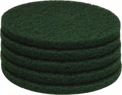 PRO-SOURCE - Stripping Pad - 15" Machine, Green Pad, Polyester - Exact Tooling