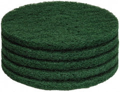 PRO-SOURCE - Stripping Pad - 14" Machine, Green Pad, Polyester - Exact Tooling