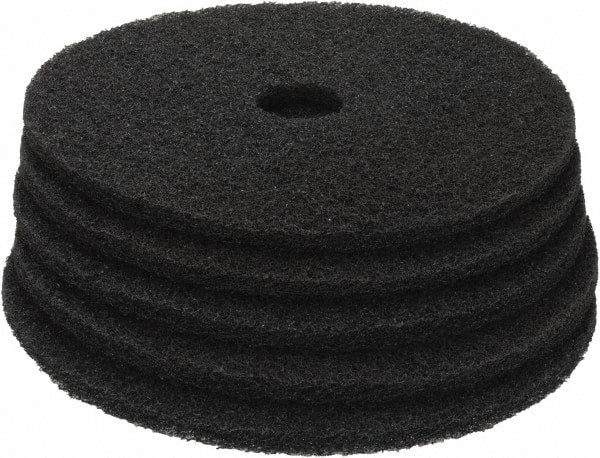 PRO-SOURCE - Stripping Pad - 20" Machine, Black Pad, Polyester - Exact Tooling