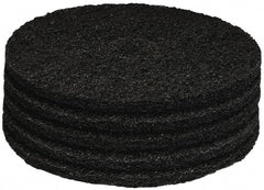 PRO-SOURCE - Stripping Pad - 17" Machine, Black Pad, Polyester - Exact Tooling