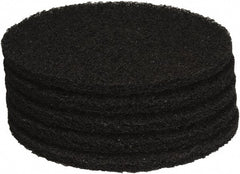 PRO-SOURCE - Stripping Pad - 15" Machine, Black Pad, Polyester - Exact Tooling