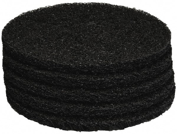 PRO-SOURCE - Stripping Pad - 14" Machine, Black Pad, Polyester - Exact Tooling