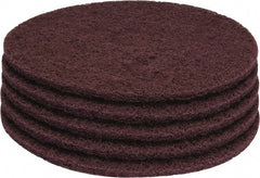 PRO-SOURCE - Stripping Pad - 17" Machine, Maroon Pad, Polyester - Exact Tooling