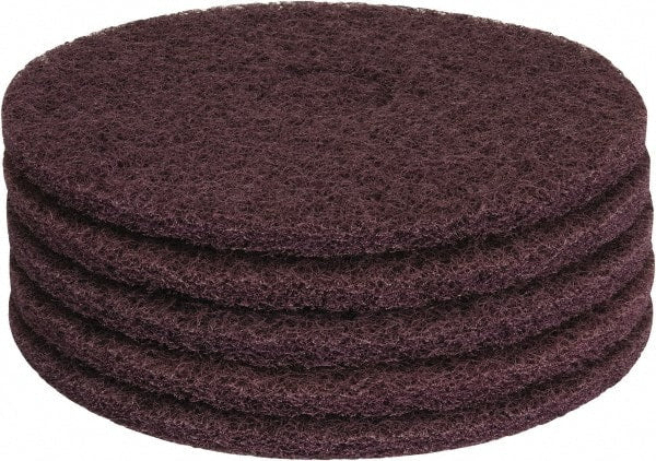 PRO-SOURCE - Stripping Pad - 15" Machine, Maroon Pad, Polyester - Exact Tooling