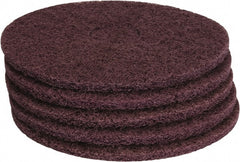PRO-SOURCE - Stripping Pad - 14" Machine, Maroon Pad, Polyester - Exact Tooling