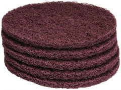 PRO-SOURCE - Stripping Pad - 13" Machine, Maroon Pad, Polyester - Exact Tooling
