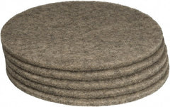 PRO-SOURCE - Polishing Pad - 27" Machine, Black Pad, Polyester - Exact Tooling