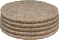 PRO-SOURCE - Polishing Pad - 20" Machine, Black Pad, Polyester - Exact Tooling