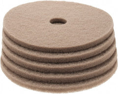 PRO-SOURCE - Polishing Pad - 20" Machine, Tan Pad, Polyester - Exact Tooling