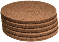 PRO-SOURCE - Polishing Pad - 17" Machine, Tan Pad, Polyester - Exact Tooling