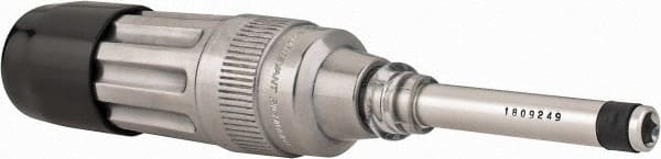 Sturtevant Richmont - 1 Piece, 0.8 to 4 N/m, Adjustable Torque Limiting Screwdriver - 7-3/4" OAL, 1/4" Drive, 2 In/Lb Graduation - Exact Tooling