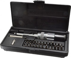 Sturtevant Richmont - 29 Piece Phillips & Slotted Screwdriver Set - Bit Sizes: Hex Inch 5/64, 3/32, 7/64, 1/8 & 9/64, Philips #0 to #3, Tip Thickness: 1/4 - Exact Tooling