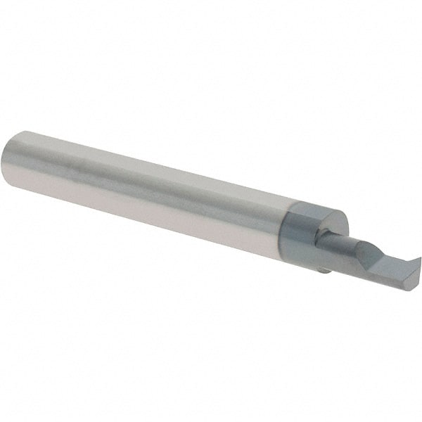 Scientific Cutting Tools - 0.4" Cutting Depth, 14 to 40 TPI, 0.23" Diam, Internal Thread, Solid Carbide, Single Point Threading Bar - AlTiN+ Finish, 2-1/2" OAL, 5/16" Shank Diam, 0.055" Projection from Edge, 60° Profile Angle - Exact Tooling