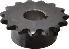 Browning - 15 Teeth, 3/8" Chain Pitch, Chain Size 35, Finished Bore Sprocket - 5/8" Bore Diam, 1.804" Pitch Diam, 1.99" Outside Diam - Exact Tooling