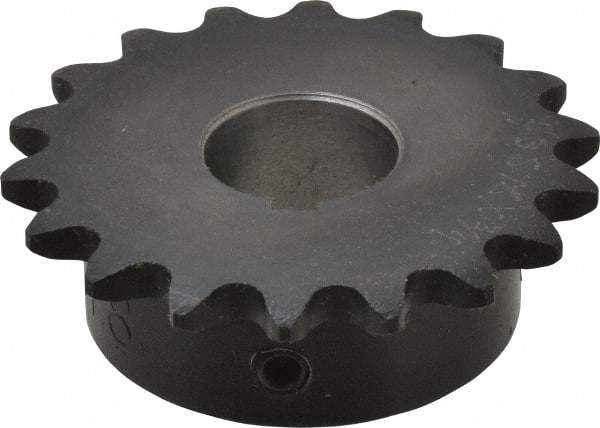 Browning - 18 Teeth, 3/8" Chain Pitch, Chain Size 35, Finished Bore Sprocket - 3/4" Bore Diam, 2.16" Pitch Diam, 2.35" Outside Diam - Exact Tooling