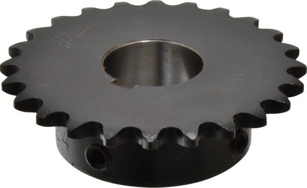 Browning - 24 Teeth, 3/8" Chain Pitch, Chain Size 35, Finished Bore Sprocket - 1" Bore Diam, 2.873" Pitch Diam, 3.07" Outside Diam - Exact Tooling