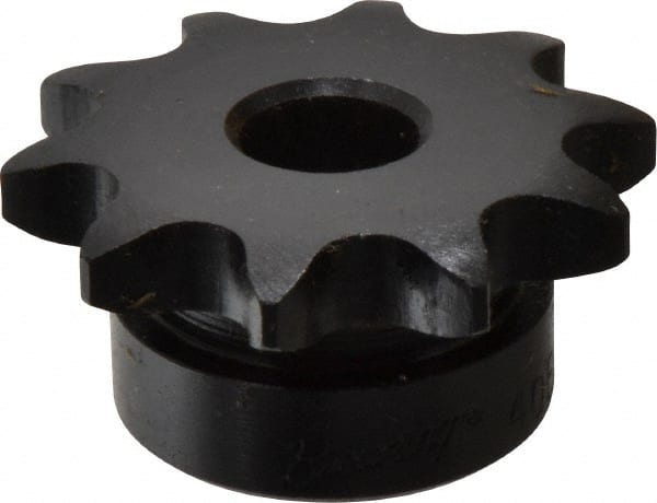 Browning - 10 Teeth, 1/2" Chain Pitch, Chain Size 40, Finished Bore Sprocket - 1/2" Bore Diam, 1.618" Pitch Diam, 1.84" Outside Diam - Exact Tooling