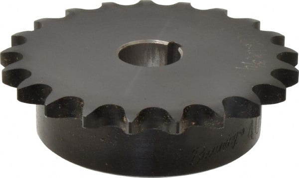 Browning - 21 Teeth, 1/2" Chain Pitch, Chain Size 40, Finished Bore Sprocket - 3/4" Bore Diam, 3.355" Pitch Diam, 3.62" Outside Diam - Exact Tooling