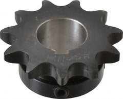 Browning - 11 Teeth, 5/8" Chain Pitch, Chain Size 50, Finished Bore Sprocket - 1" Bore Diam, 2-7/32" Pitch Diam, 2-1/2" Outside Diam - Exact Tooling