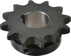 Browning - 12 Teeth, 5/8" Chain Pitch, Chain Size 50, Finished Bore Sprocket - 1" Bore Diam, 2.415" Pitch Diam, 2.7" Outside Diam - Exact Tooling