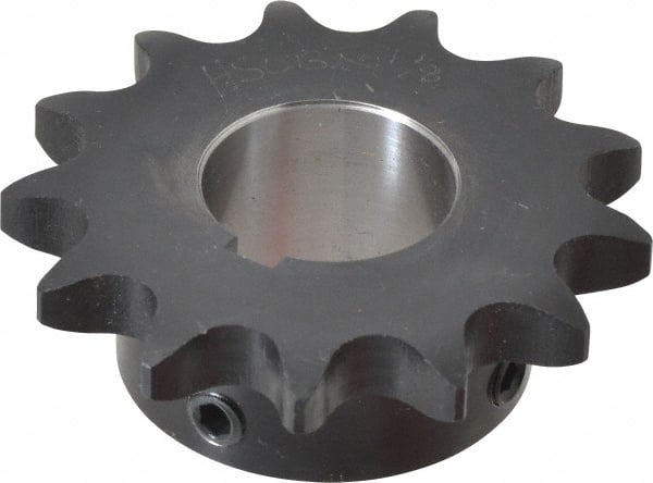 Browning - 13 Teeth, 5/8" Chain Pitch, Chain Size 50, Finished Bore Sprocket - 1-1/8" Bore Diam, 2.612" Pitch Diam, 2.91" Outside Diam - Exact Tooling