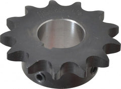 Browning - 13 Teeth, 5/8" Chain Pitch, Chain Size 50, Finished Bore Sprocket - 1-1/8" Bore Diam, 2.612" Pitch Diam, 2.91" Outside Diam - Exact Tooling
